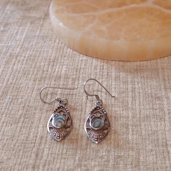 925 Silver French Wire Drop Earrings - Picture 2 of 8